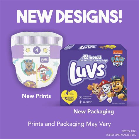 paw patrol luvs diapers|luvs disposable diapers target market.